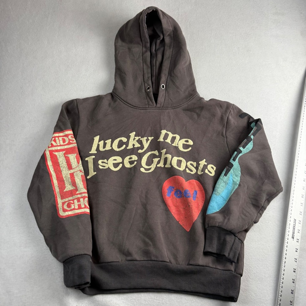 Kids See Ghosts CPFM Lucky Me I See Ghosts Hoodie Brown Camp Flog Gnaw‎ Medium